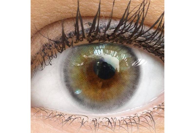 GLAMLENS Monatslinsen Sehr stark deckende und natürliche graue Linsen "Genua Gray" von GLAMLENS