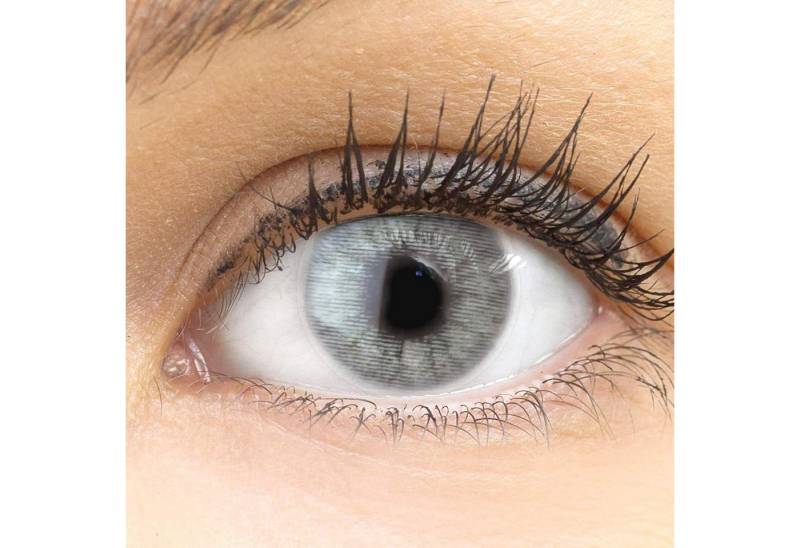 GLAMLENS Monatslinsen Stark deckende & natürliche graue Linsen Keira Gray mit/ohne Stärke von GLAMLENS