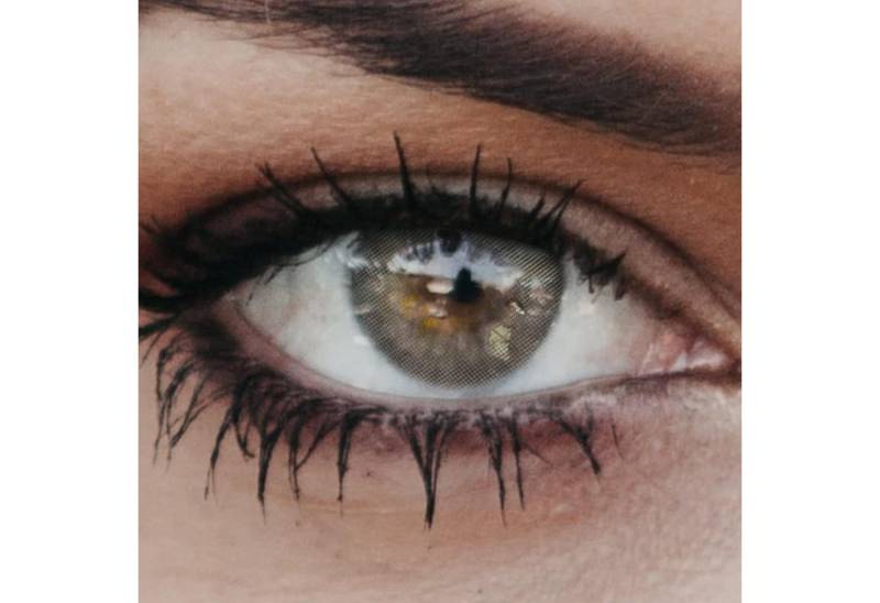 GLAMLENS Monatslinsen Sehr stark deckende und natürliche graue Linsen "New York Light Gray" von GLAMLENS