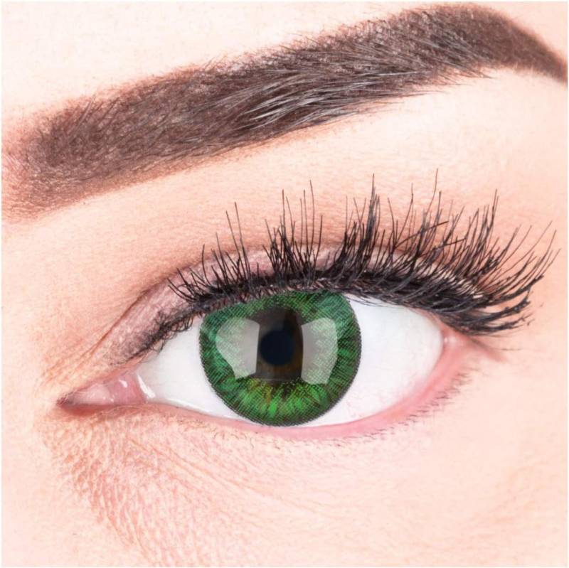 GLAMLENS Monatslinsen Stark deckende & natürliche grüne Linsen Fresh Mint mt/ohne Stärke von GLAMLENS