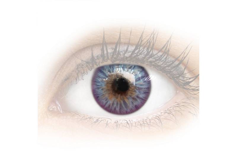 GLAMLENS Monatslinsen Sehr stark deckende und natürliche lila Linsen "Catania Violet" von GLAMLENS