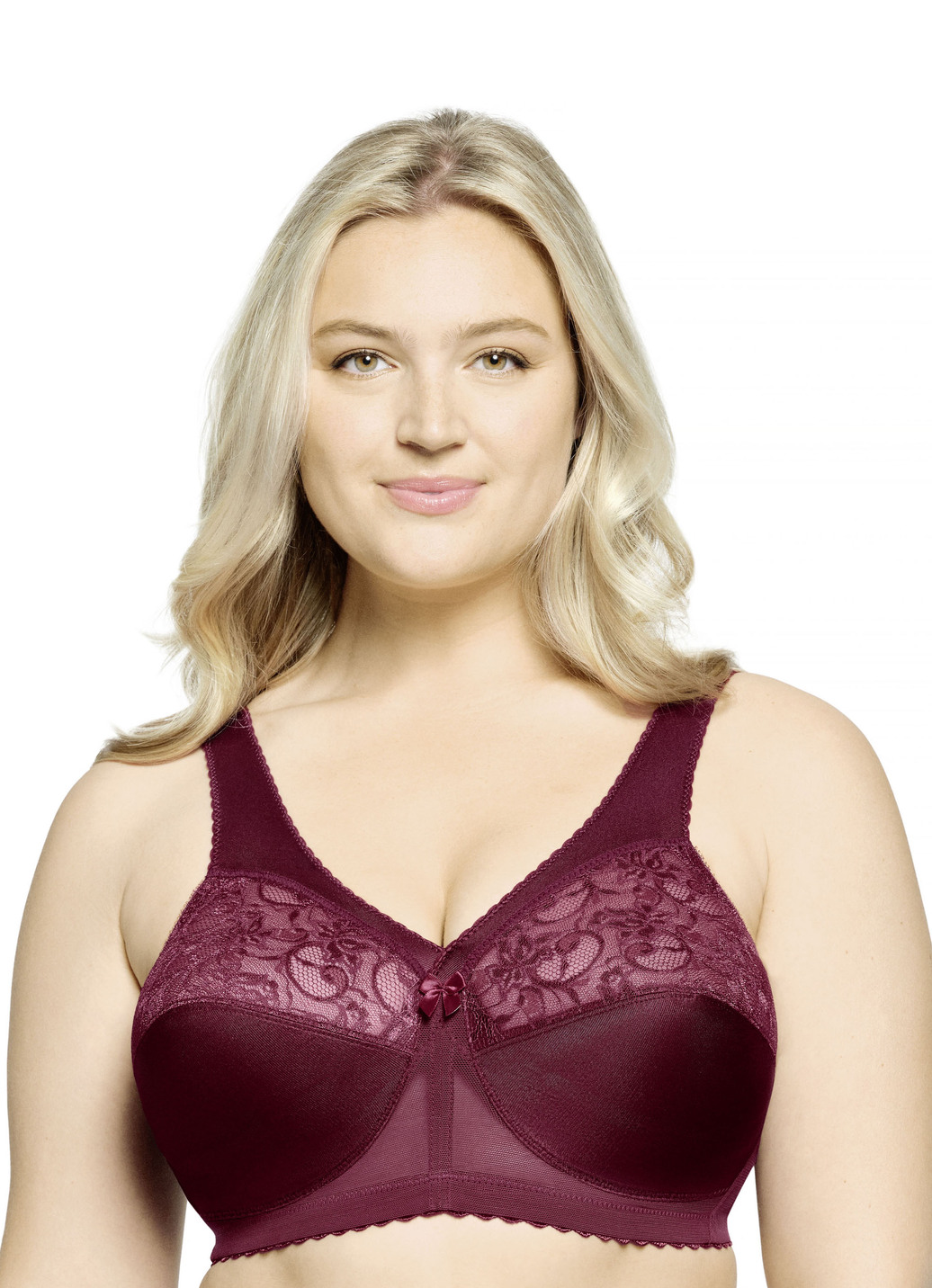 Glamorise Stütz-BH mit Spitze, Cup E, Bordeaux, Größe 100 Glamorise Stütz-BH mit Spitze, Cup E, Bordeaux, Größe 100 von GLAMORISE