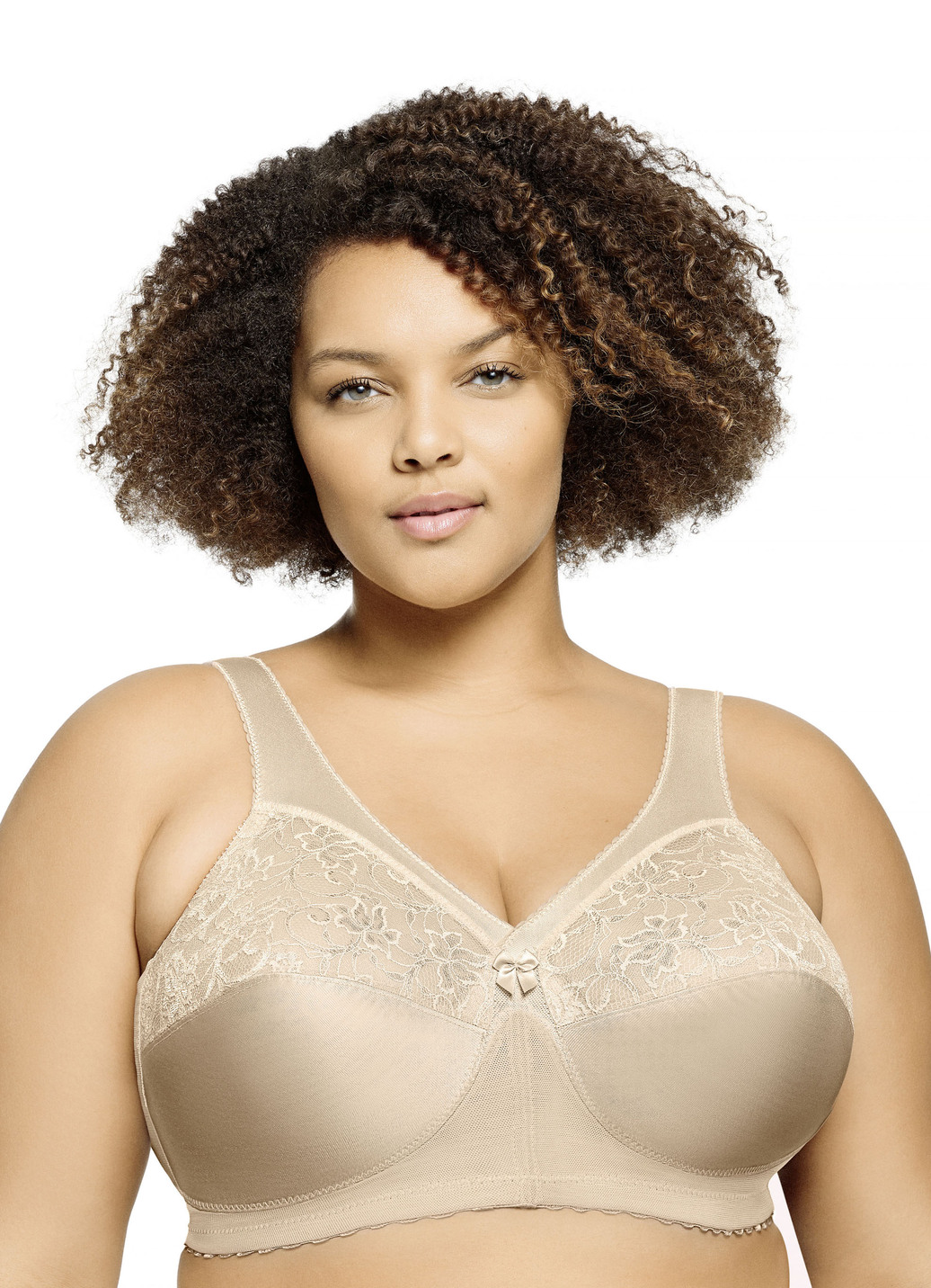 Glamorise Stütz-BH mit Spitze, Cup F, Beige, Größe 115 Glamorise Stütz-BH mit Spitze, Cup F, Beige, Größe 115 von GLAMORISE