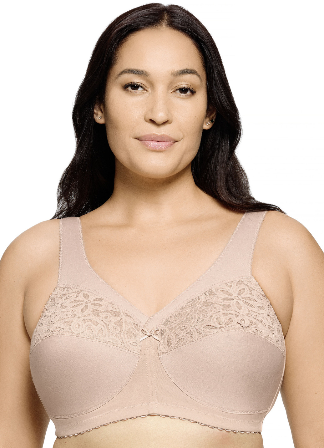 Glamorise Stütz-BH mit Stickereispitze, Cup C, Beige, Größe 130 Glamorise Stütz-BH mit Stickereispitze, Cup C, Beige, Größe 130 von GLAMORISE