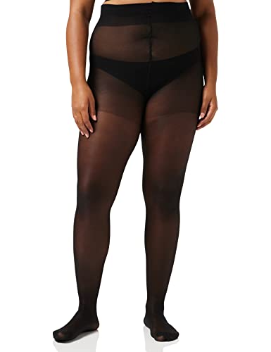 GLAMORY Damen Feinstrumpfhose Satin 20 DEN, Schwarz (Schwarz), XX-Large (Herstellergröße: 2XL-(52-54)) von GLAMORY