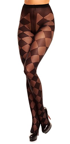 GLAMORY Damen Glamory Diamond 20 Strumpfhose, Schwarz, XXL Große Größen EU von GLAMORY