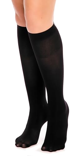 GLAMORY Damen Fit 50 Kniestrümpfe, 50 DEN, Schwarz, Einheitsgröße von GLAMORY