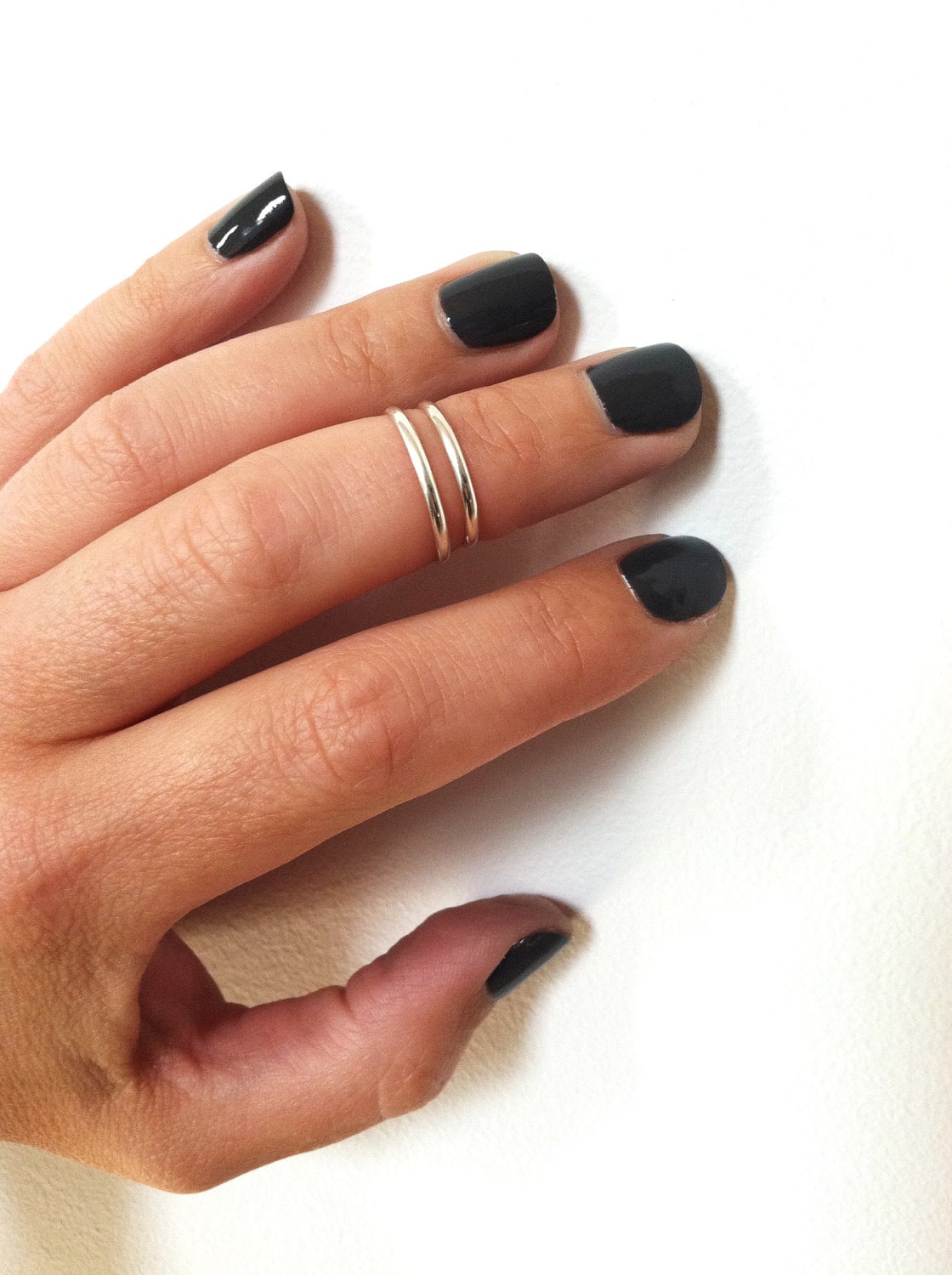 1 Silber Über Dem Knöchel Ring-Sterling Midi Ring, Stapelring, Silberring in Jeder Größe von GLAMROCKSdesigns