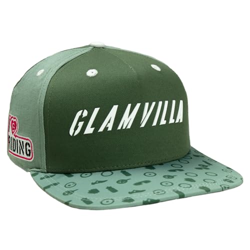 GLAMVILLA Unisex Snapback Cap Kappe, Größenverstellbar, hochwertige Basecap trendig, Outdoor Baseballkappe, Streetwear Style, Weihnachts Geschenk Für Männer Und Frauen (Green 1) von GLAMVILLA