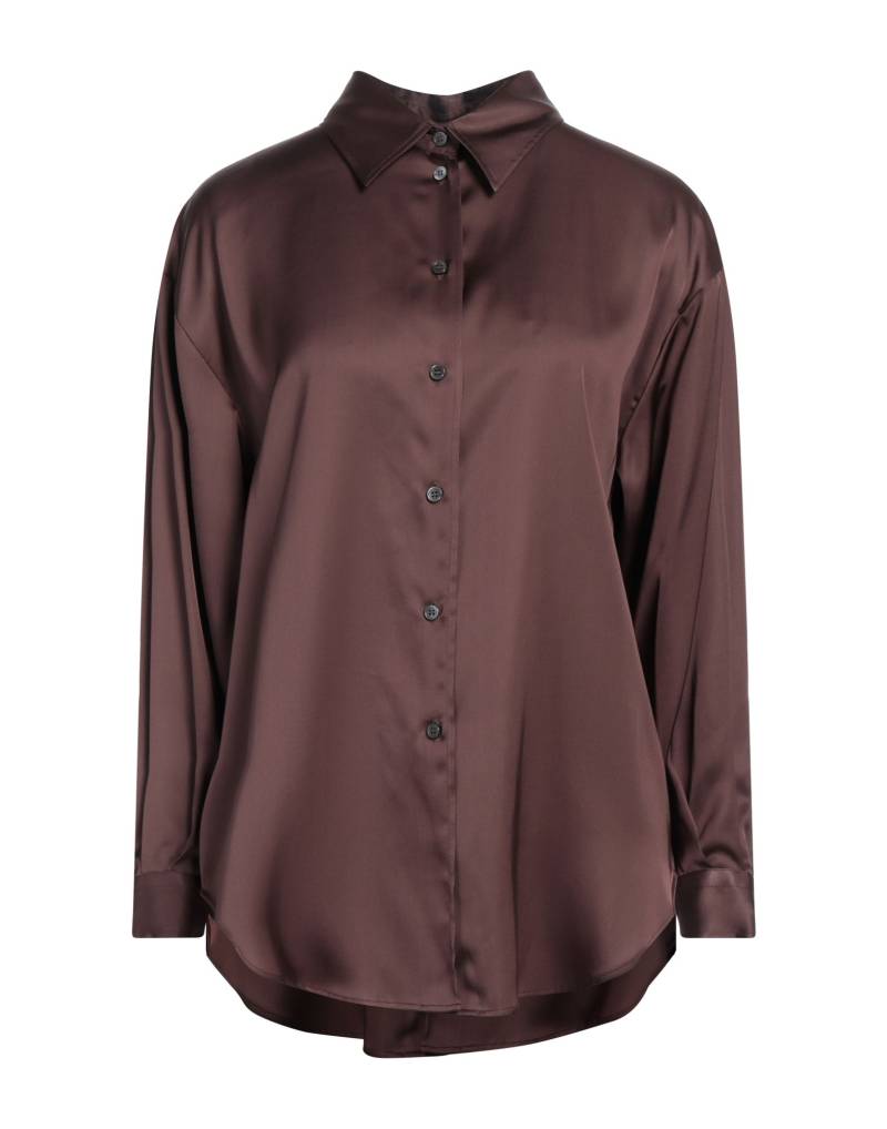 GLANSHIRT Hemd Damen Schokobraun von GLANSHIRT