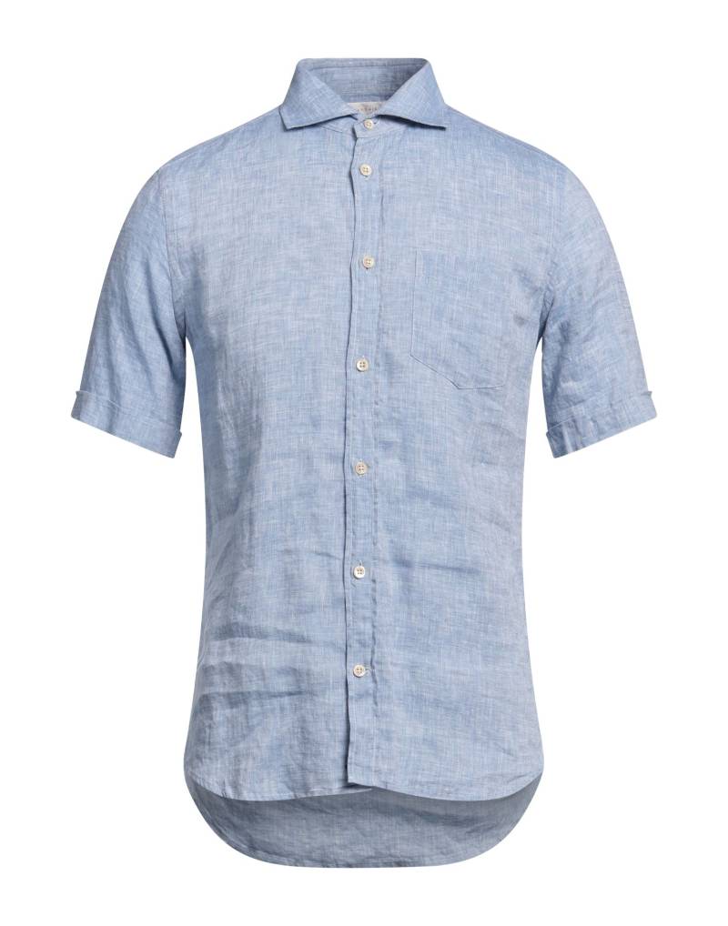 GLANSHIRT Hemd Herren Hellblau von GLANSHIRT