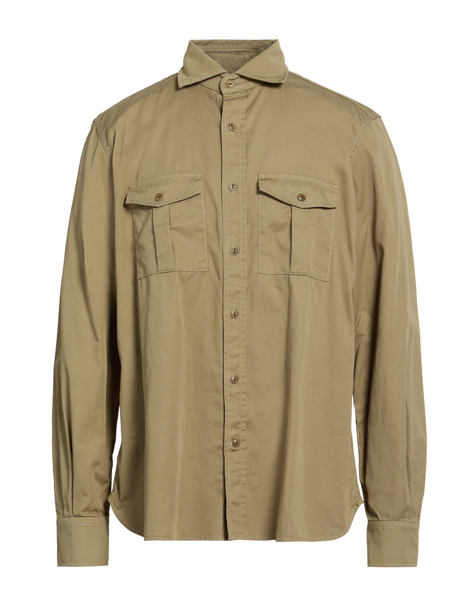 GLANSHIRT Hemd Herren Militärgrün von GLANSHIRT