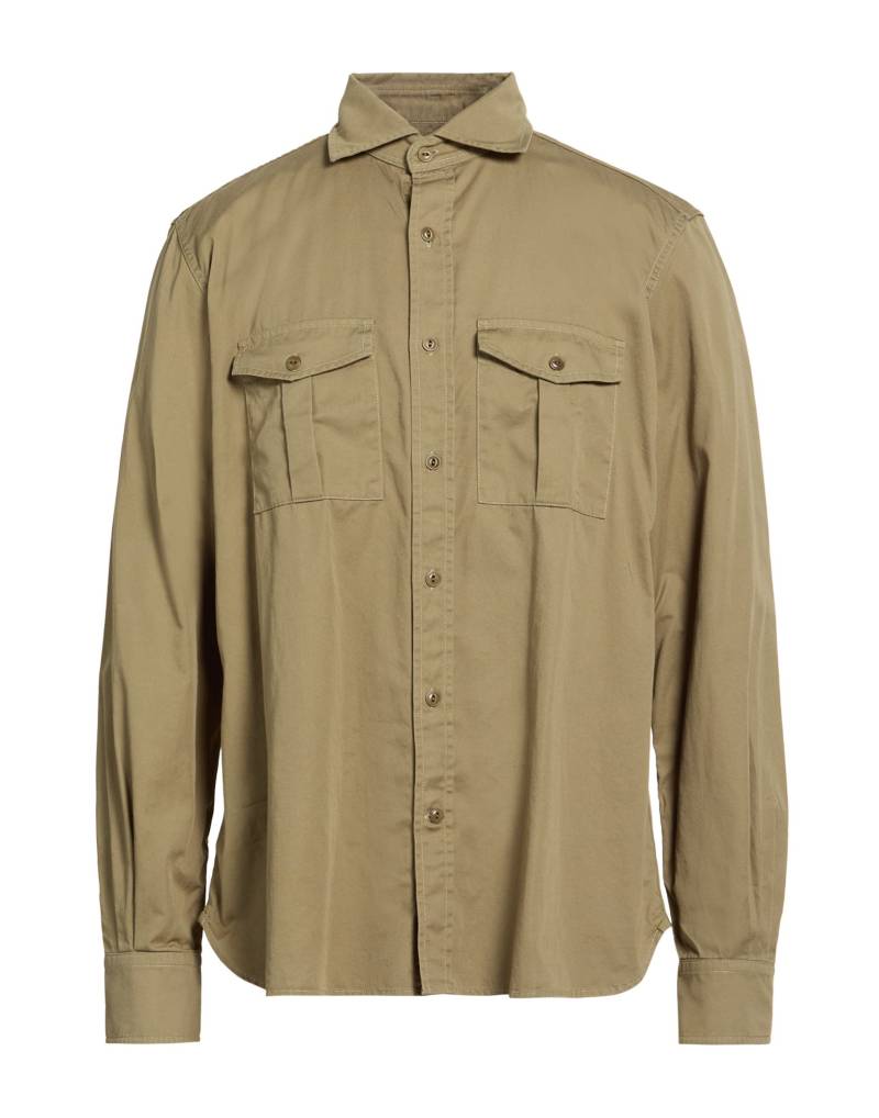 GLANSHIRT Hemd Herren Militärgrün von GLANSHIRT
