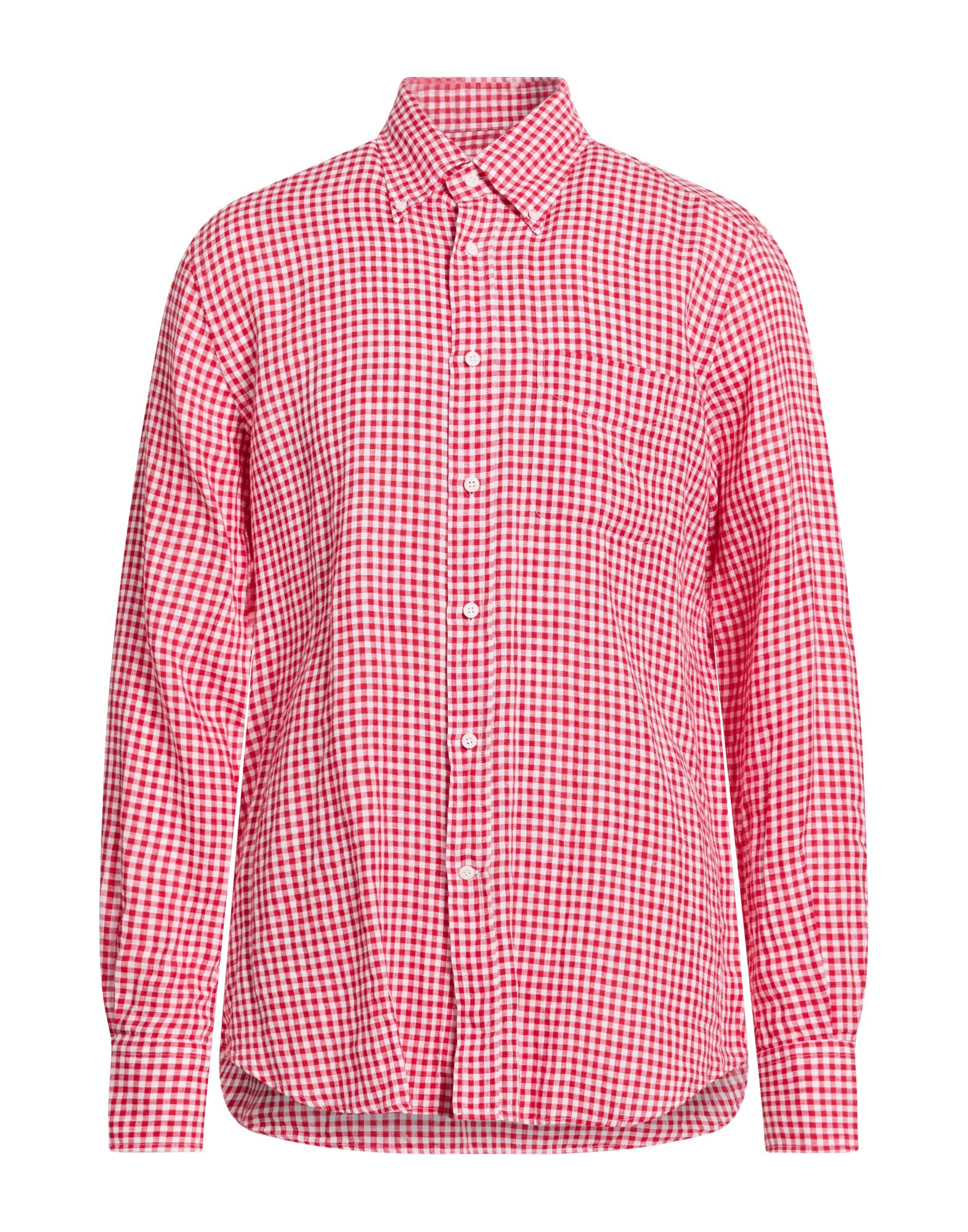 GLANSHIRT Hemd Herren Rot von GLANSHIRT