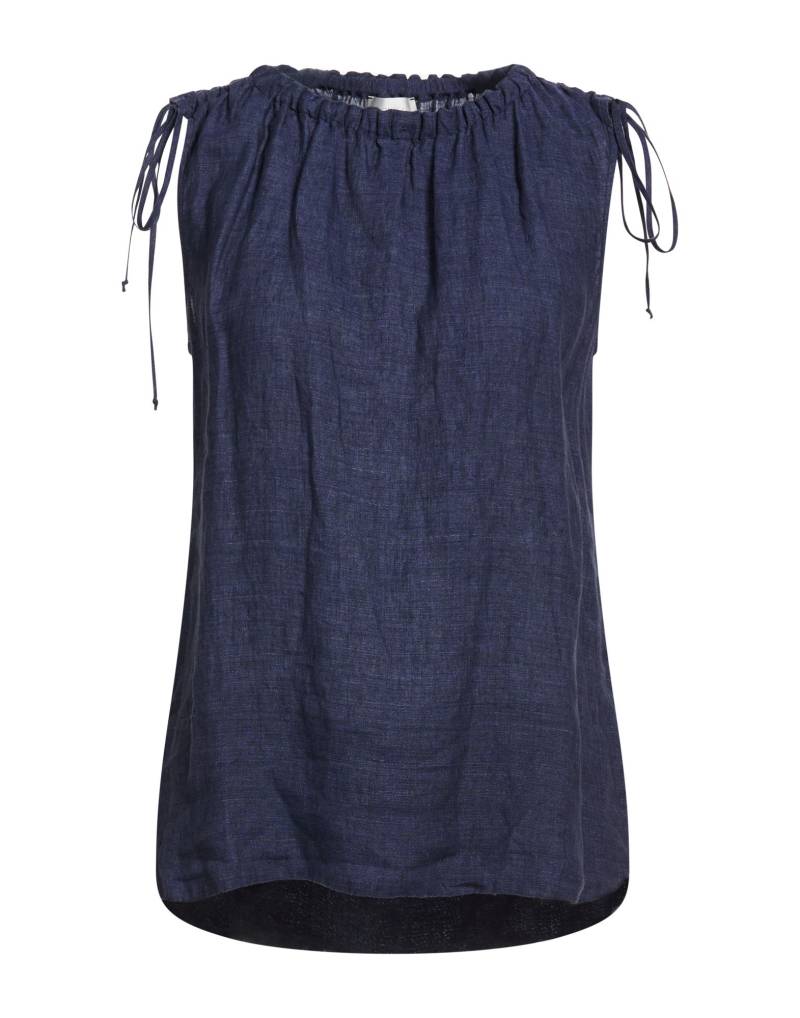 GLANSHIRT Top Damen Marineblau von GLANSHIRT