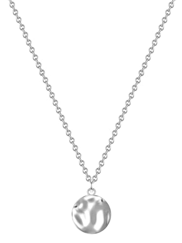 GLANZSTÜCKE MÜNCHEN Damen Kette 925/- Sterling Silber rhodiniert Kreis Silberhalskette von GLANZSTÜCKE MÜNCHEN