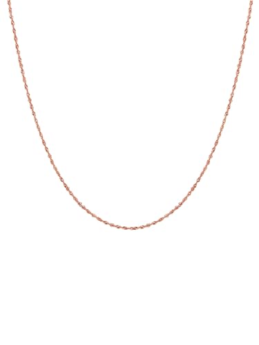 GLANZSTÜCKE MÜNCHEN Damen Kette 925/- Sterling Silber rosévergoldet 18 Karat Silberhalskette von GLANZSTÜCKE MÜNCHEN