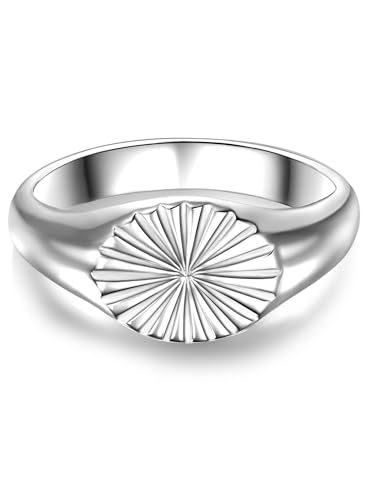 Glanzstücke München Damen Ring aus 925 Sterling Silber mit Motiv - Silberring Siegelring von GLANZSTÜCKE MÜNCHEN