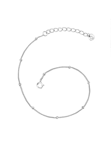 Glanzstücke München Damen-Armband Kugeln Sterling Silber rhodiniert 17 + 3 cm - Silberarmkettchen mit Kügelchen in Silberfarben von GLANZSTÜCKE MÜNCHEN