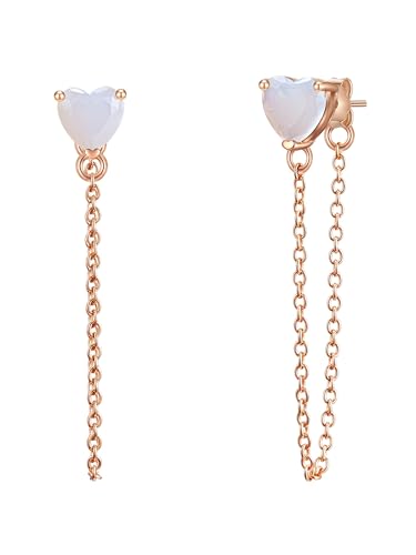 Glanzstücke München Damen Ohrringe aus 925/- Sterling Silber mit Mondstein (synth.) von GLANZSTÜCKE MÜNCHEN