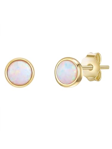 Glanzstücke München Damen Ohrstecker 925/- Sterling Silber gelbvergoldet 14 Karat Opal (synth.) Silberohrstecker Glanzstücke München Damen Ohrstecker 925/- Sterling Silber gelbvergoldet 14 Karat Opal (synth.) Silberohrstecker von GLANZSTÜCKE MÜNCHEN