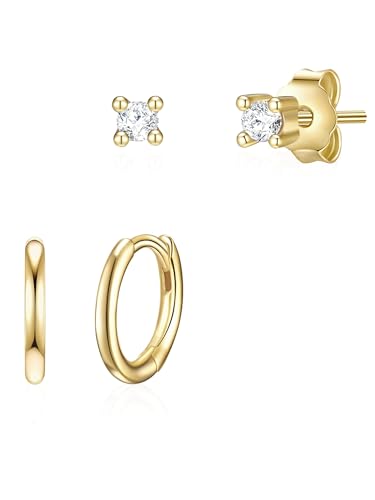 Glanzstücke München Damen Ohrstecker/Creolen aus 925/- Sterling Silber mit Zirkonia 2er Set Glanzstücke München Damen Ohrstecker/Creolen aus 925/- Sterling Silber mit Zirkonia 2er Set von GLANZSTÜCKE MÜNCHEN