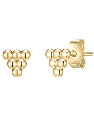 Glanzstücke München Damen Ohrstecker 925/- Sterling Silber gelbvergoldet 14 Karat Silberohrstecker von GLANZSTÜCKE MÜNCHEN