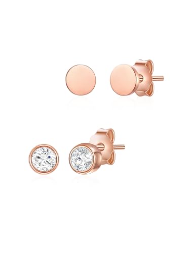 Glanzstücke München Damen Ohrstecker aus 925/- Sterling Silber mit Zirkonia 2er Set von GLANZSTÜCKE MÜNCHEN