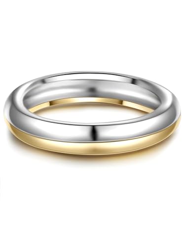 GLANZSTÜCKE MÜNCHEN Damen Ring 925/- Sterling Silber rhodiniert/gelbvergoldet 18 Karat Silberring GLANZSTÜCKE MÜNCHEN Damen Ring 925/- Sterling Silber rhodiniert/gelbvergoldet 18 Karat Silberring von GLANZSTÜCKE MÜNCHEN