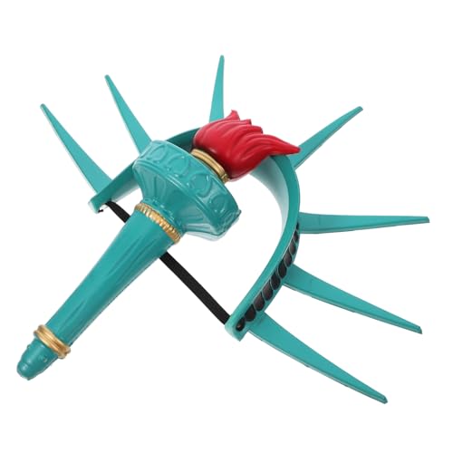 GLEAVI 1 Satz Stirnband Der Freiheitsstatue Stirnband Freiheitsstatue, Kronenstatue Accessoire Zum Unabhängigkeitstag Freiheitsstatue Cosplay Zylinder Der Amerikanischen Flagge Pu von GLEAVI