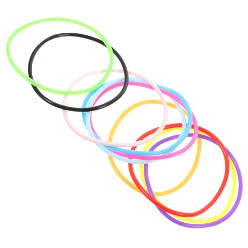 GLEAVI 10 Stück Buntes Teiliges Silikonarmband Leichte Elastische Armbänder für Outdoor Aktivitäten Partys und Freizeitgestaltung für Altersgruppen Langlebig und Bequem von GLEAVI