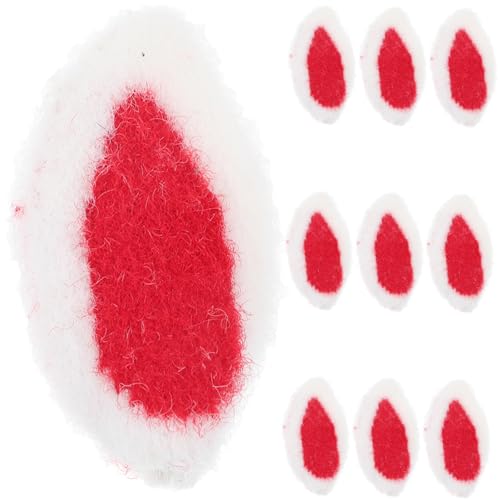 GLEAVI 10 Stück Teiliges Süße Kaninchenohren Haaraccessoires Diy Haarclips und Haarbänder für Plüsch Rabbit Ear Dekorationen für Kreative Bastelprojekte von GLEAVI