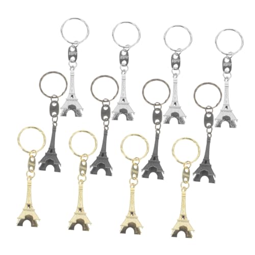 GLEAVI 12 Stück Eiffelturm Schlüsselanhänger Teiliges Gold Silber und Antikbraun Kreative Anhänger für Taschen Rucksäcke Stilvolle Souvenirs von GLEAVI