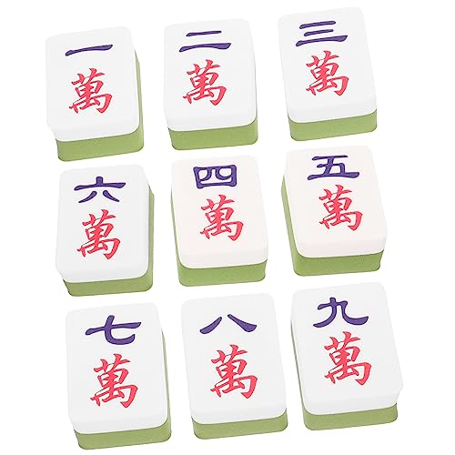 GLEAVI 18 Stk Mahjong-Puderquaste Foundation-Schwämme süße Schulsachen Mixer kosmetischer Schwamm für Frauen Make-up-Puffs bilden Make-up-Ei nasser Hauch Stiftung Mahjong-Fliesen von GLEAVI