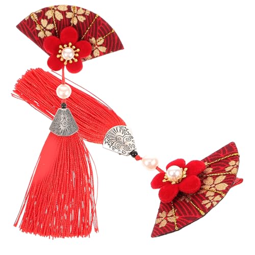 GLEAVI 1Paar Haarspangen für Damen mit Quasten Japanische Haarnadeln im Vintage Blumen Haaraccessoires für Hochzeiten Partys und von GLEAVI