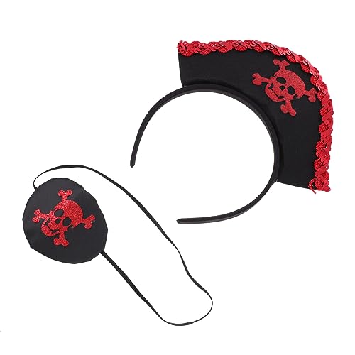 GLEAVI 1Satz Kostüm Set für Teiliges Zubehör mit Haarband und Augenmaske für Halloween und Cosplay für Piratenpartys und Rollenspiele Bequem und Langlebig von GLEAVI