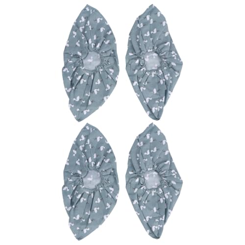 GLEAVI 2 Paare Waschbare Baumwoll schuhüberzüge Unisex Verdickte Verschleißfeste rutschfeste Fußschützer für Drinnen Atmungsaktiv Staubdicht Wiederverwendbar Grün von GLEAVI