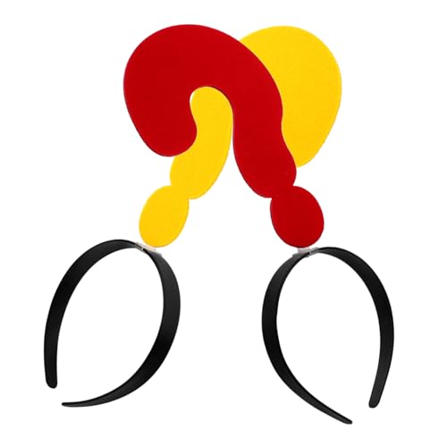 GLEAVI 2 Stück Fragezeichen Stirnbänder für Partys und Festivals Lustiger Kopfschmuck für Fotos Abnehmbares Design für Looks von GLEAVI