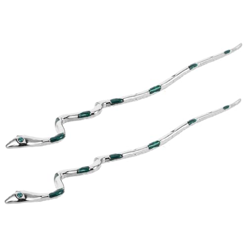GLEAVI 2 Stück Schlangenförmige Haarzubehör Haarstylingzubehör Haarschmuck Haarnadelstock Haarstöcke für Frauen Haargummi-Stick Haarstäbchen für Brötchen Haarstock Legierung Silber GLEAVI 2 Stück Schlangenförmige Haarzubehör Haarstylingzubehör Haarschmuck Haarnadelstock Haarstöcke für Frauen Haargummi-Stick Haarstäbchen für Brötchen Haarstock Legierung Silber von GLEAVI