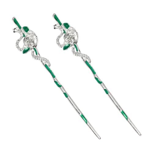 GLEAVI 2stücke Dekorative Chinesische Haarstäbchen Für Frauen Haarspangen Haareinstecker Haardutt Zubehör Für Damen Vintage Haarschmuck von GLEAVI