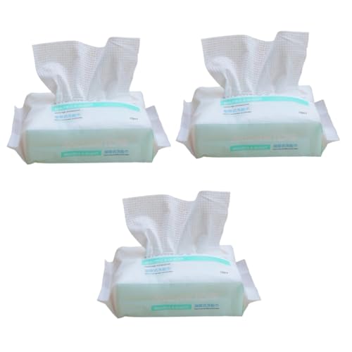 GLEAVI Makeup Remover Wipes 3st Einweg-gesichtstücher Abschminktücher Abnehmbare Gesichtstücher Weiß Handtuch Nass Und Trocken von GLEAVI