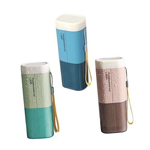 GLEAVI 3St Aufbewahrungsbox für Zahnbürsten zahnbürstenhalter travel Mug Etui für Zahnpastahalter Badezimmer Becher Zahnbürste Fall Reisezahnbürste Behälter für Zahnbürsten gewaschen Glas von GLEAVI