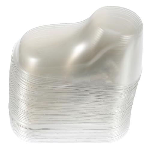 GLEAVI 40 Stück Teiliges Transparentes Schuhe Display Ständer aus PVC Junge Mädchen Schuhe Halter für Socken und Babyschuhe Leichter Kunststoff Schuhspanner für Schuhform und Schutz von GLEAVI