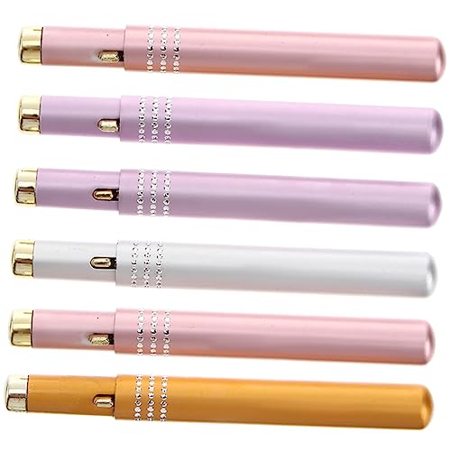 GLEAVI 6st Einziehbarer Lippenpinsel Glanz-make-up-pinsel Lippenpinsel Peeling Applikator Für Lippenbalsam Make-up-pinsel Für Frauen Concealer Pinsel Aluminiumlegierung Sprühen Reisen von GLEAVI