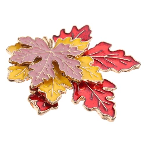 GLEAVI Ahornblatt Brosche für Kleidung Metall Broschennadel mit Einzigartigem Design Dekorative Anstecknadel für Schals Outfits Stilvolles Accessoire für Frauen für Feierlichkeiten von GLEAVI