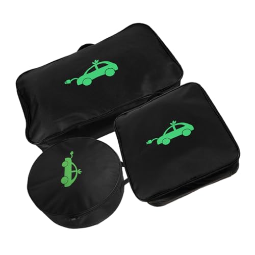 GLEAVI Auto-ladekabeltaschen 3er-Pack Kabel-Organizer Kompaktes Tragbares Ladegerätgehäuse Für Den Außenbereich Stoßfeste Funktionen von GLEAVI