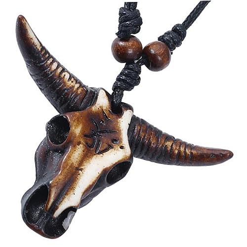 GLEAVI Deko-halskette Im Ethno-stil Mit Tier-ochsen-harz Unisex-schmuck Für Party Kleid Rock Langlebig Und Hautfreundlich von GLEAVI