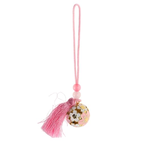 GLEAVI Japanischer Glücksbringer Anhänger Handmade Kirschblüte Glocke Charm für Frauen Taschenanhänger Deko Fortune Omamori von GLEAVI