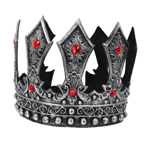GLEAVI König Krone Mit Verstellbarem Riemen Leichtes Rp-material Mittelalterliches Design Für Geburtstagsparty Halloweenkostüm Und Theateraccessoire GLEAVI König Krone Mit Verstellbarem Riemen Leichtes Rp-material Mittelalterliches Design Für Geburtstagsparty Halloweenkostüm Und Theateraccessoire von GLEAVI
