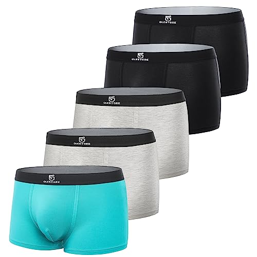 GLESTORE Boxershorts Herren Unterhosen Männer 5er Pack Modal Unterwäsche Hipster Sport Underpants XXL von GLESTORE